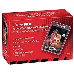 ULTRA PRO SEMI-RIGID CARD HOLDERS Grading Submission- 200CT BOX