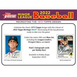 2022 Topps Heritage Minor League Baseball Hobby Box
