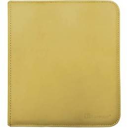Ultra Pro Vivid 12-Pocket Zippered PRO-Binder - Yellow - Canada Card World
