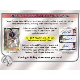 2022 Topps Chrome Sonic Baseball Hobby Lite Box