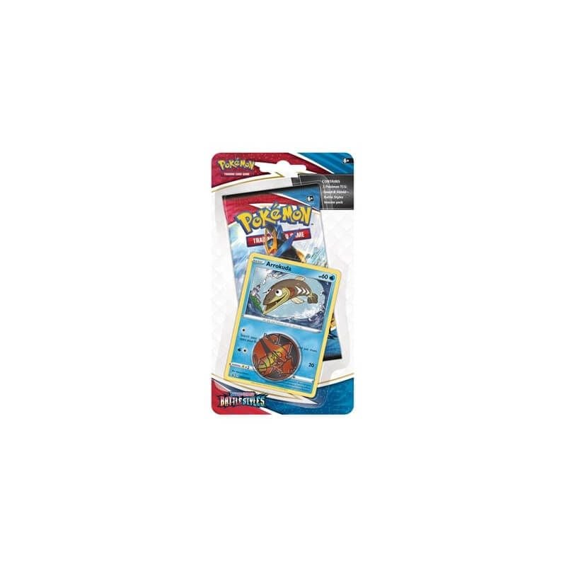 Pokemon Sword and Shield Battle Styles Arrokuda Blister Pack with Coin and Promo
