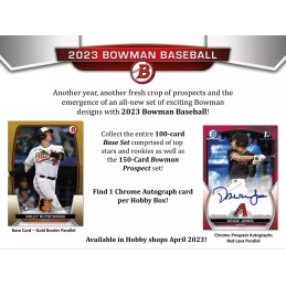 2023 Bowman Baseball Hobby Box