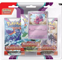 Pokemon Scarlet and Violet Paldea Evolved 3 Pack Blister - Tinkatink