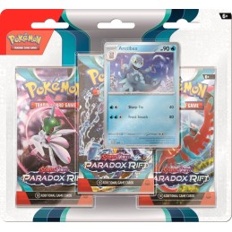 Pokemon Scarlet and Violet Paradox Rift 3 Pack Blister - Arctibax - Canada Card World