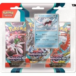 Pokemon Scarlet and Violet Paradox Rift 3 Pack Blister - Cetitan