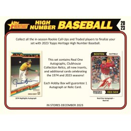 2023 Topps Heritage High Number Baseball Hobby Box - Canada Card World