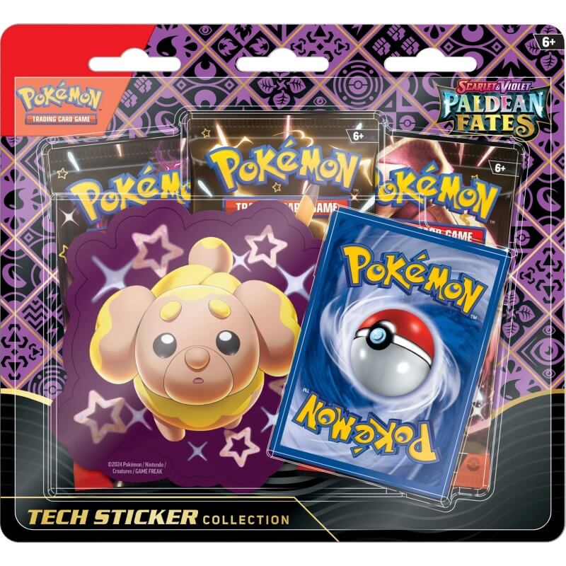 Pokemon Scarlet and Violet Paldean Fates Tech Sticker Collection - Fidough