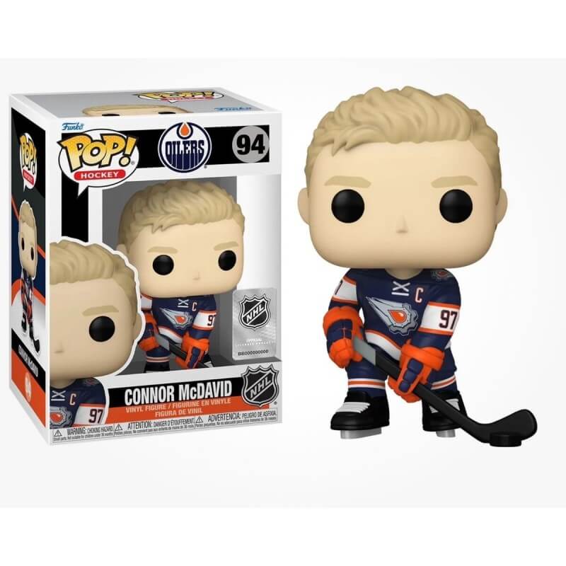 POP! NHL Connor McDavid Oilers Reverse Retro Jersey Vinyl Figure