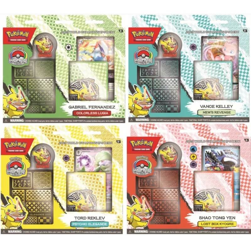 Pokemon 2023 World Championship Deck - Set of 4