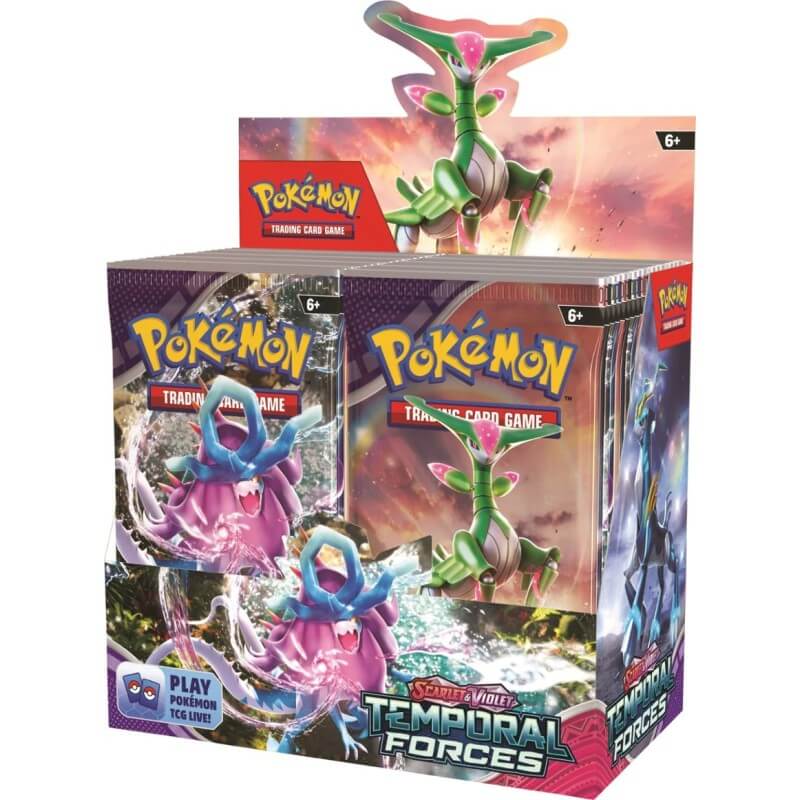 Pokemon Scarlet and Violet Temporal Forces Booster 6 Box Case