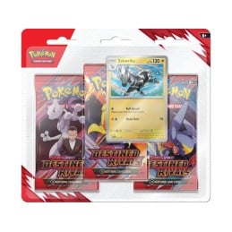 Pokemon Scarlet and Violet Destined Rivals 3 Pack Blister - Zebstrika