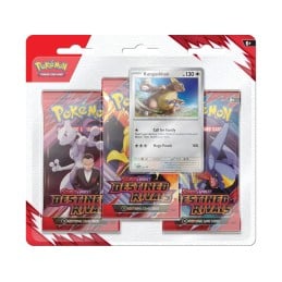 Pokemon Scarlet and Violet Destined Rivals 3 Pack Blister - Kangaskhan