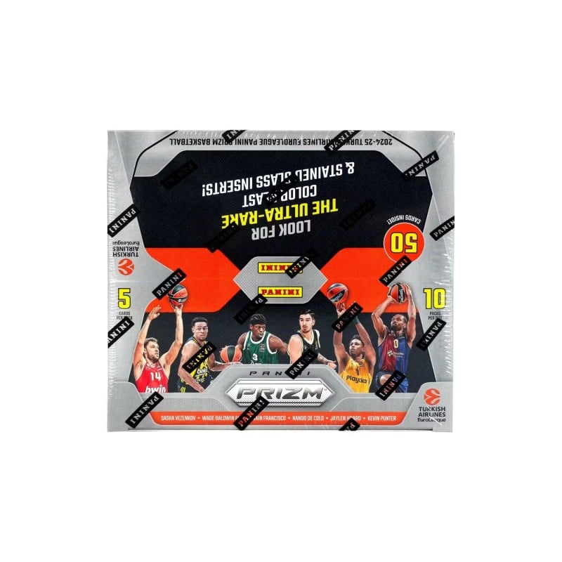 2024-25 Panini Prizm Turkish Airlines EuroLeague Basketball Hobby 2024-25 Panini Prizm Turkish Airlines EuroLeague Basketball Hobby