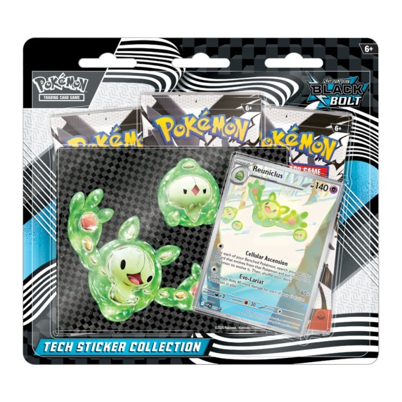 Pokemon Scarlet and Violet Black Bolt Tech Sticker Collection Pack - Canada Card
