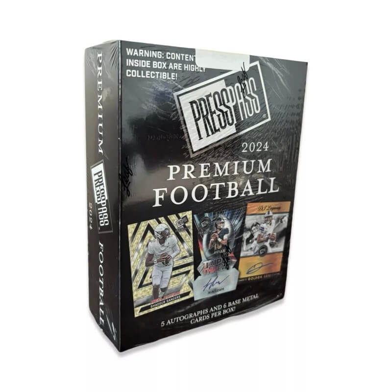 2024 Leaf Press Pass Premium Football Hobby Box