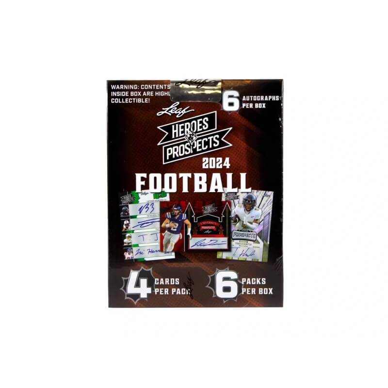 2024 Leaf Heroes and Prospects Football Hobby Box