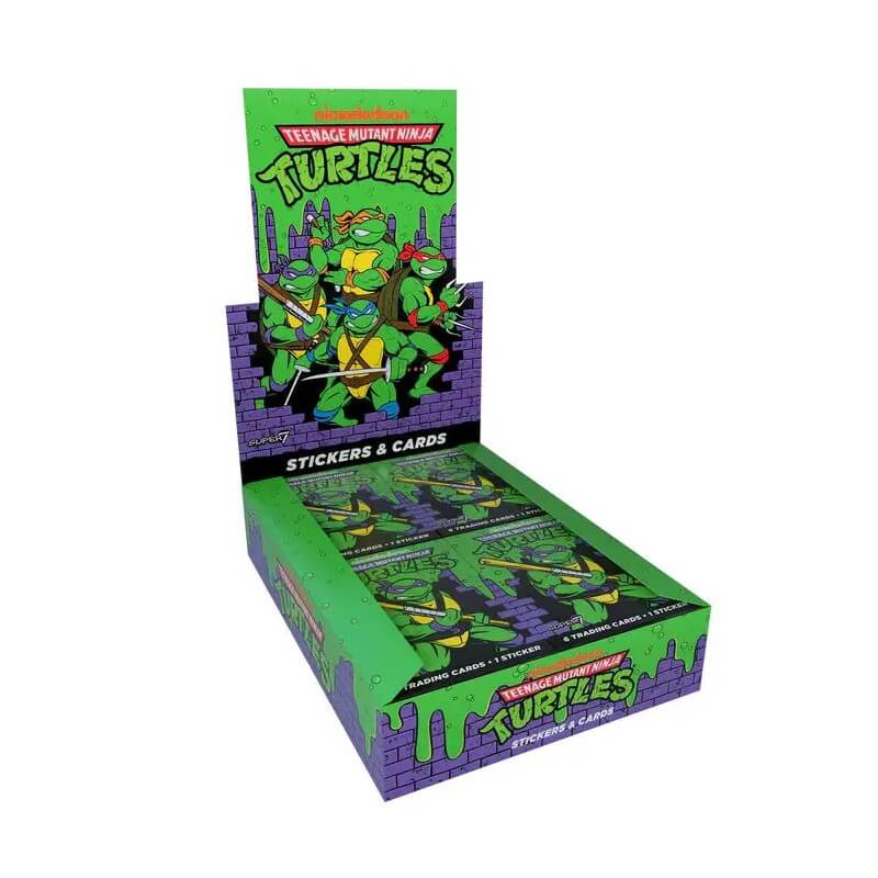 S7 Teenage Mutant Ninja Turtles Wax Packs Trading Cards Box