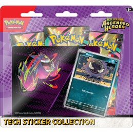 Pokemon Mega Evolution Ascended Heroes Tech Sticker Collection - Gastly