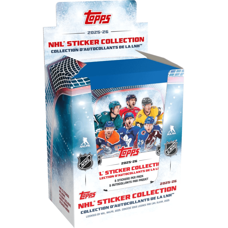 2025-26 Topps NHL Sticker Pack Box