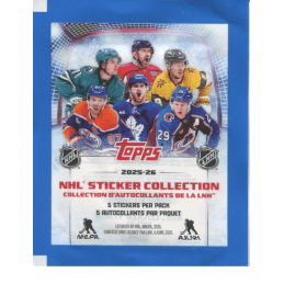 2025-26 Topps NHL Sticker Single Pack