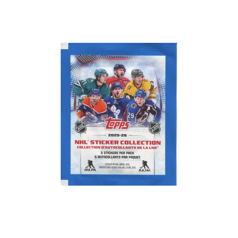 2025-26 Topps NHL Sticker Single Pack
