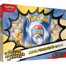 Pokemon Mega Evolution Ascended Heroes Mega Feraligatr ex Box