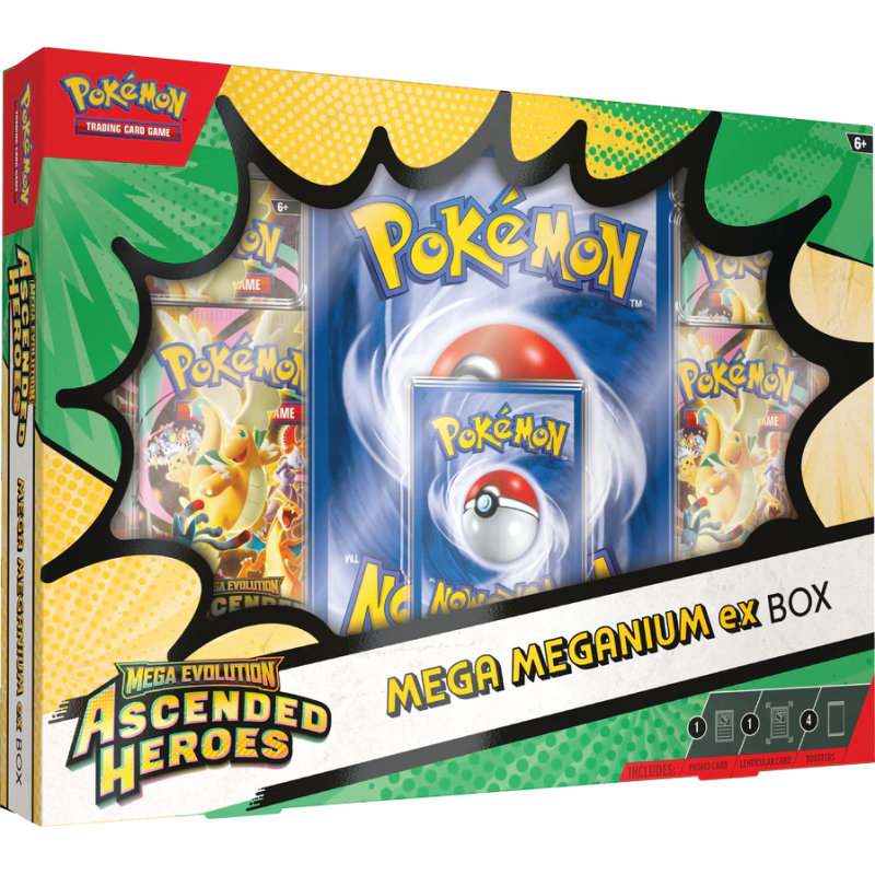 Pokemon Mega Evolution Ascended Heroes Mega Meganium ex Box