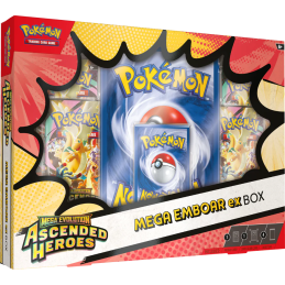 Pokemon Mega Evolution Ascended Heroes Mega Emboar ex Box