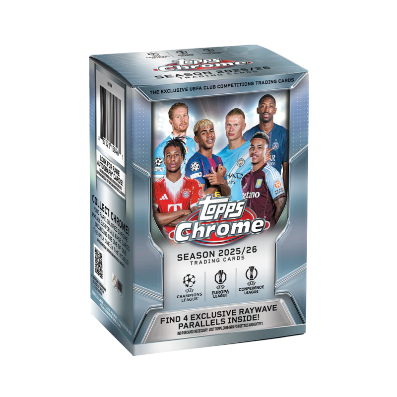 2025-26 Topps Chrome UEFA Club Competitions Soccer Blaster Box