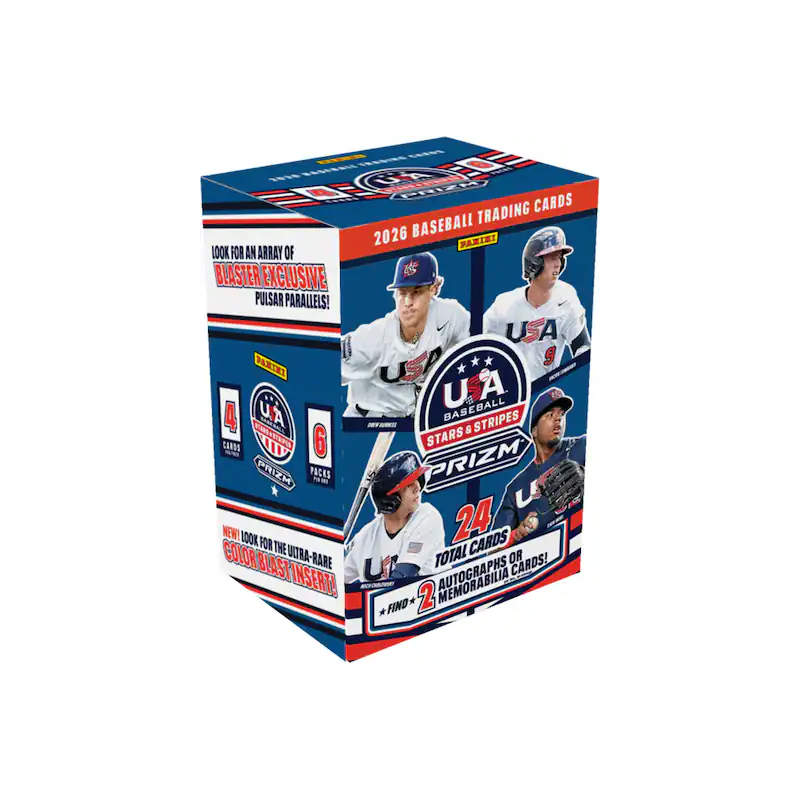 2026 Panini USA Stars and Stripes Prizm Baseball Blaster Box