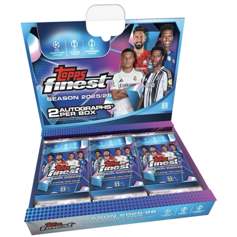 2025-26 Topps UEFA Club Competitions Finest Soccer Hobby Box