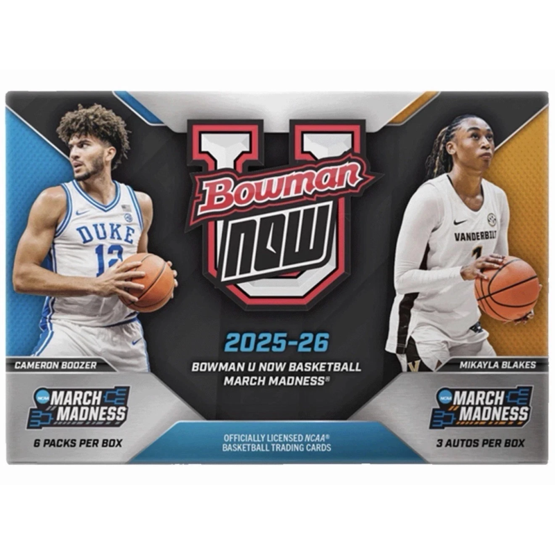 2025-26 Bowman University NOW March Madness Basketball Hobby Box