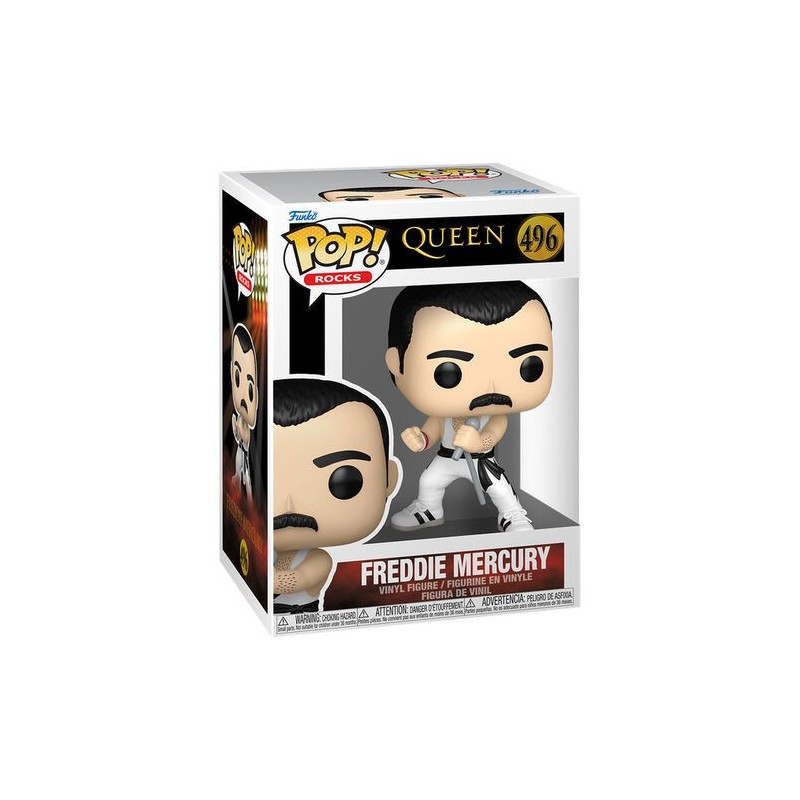 POP! Rocks Freddie Mercury White Singlet Vinyl Figure