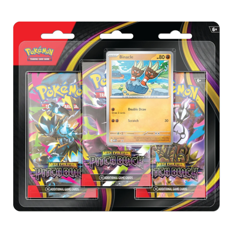 Pokemon Mega Evolution Pitch Black 3-Pack Blister