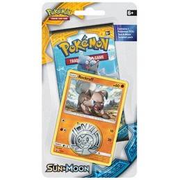 Pokemon Sun and Moon Rockruff Blister Pack with Coin and Promo