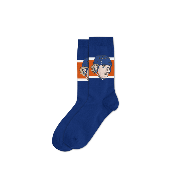 National Sockey League Hall of Fame Socks Size 7-12 - Wayne Gretzky Oilers