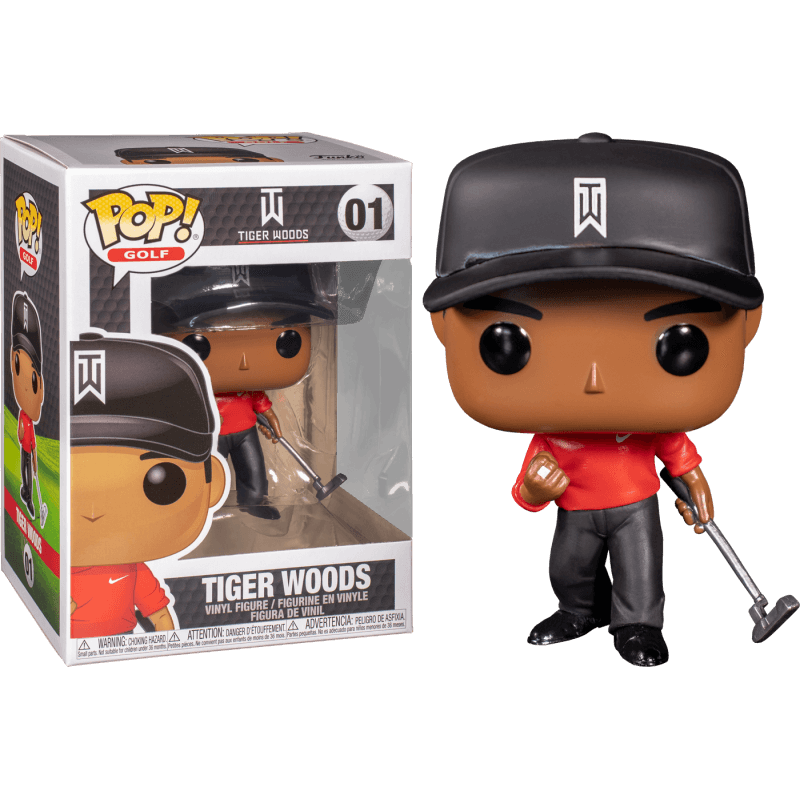 POP! Tiger Woods Red Shirt Vinyl Figure