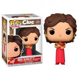 POP! CLUE MISS SCARLET WITH CANDLESTICK VINYL FIGURE