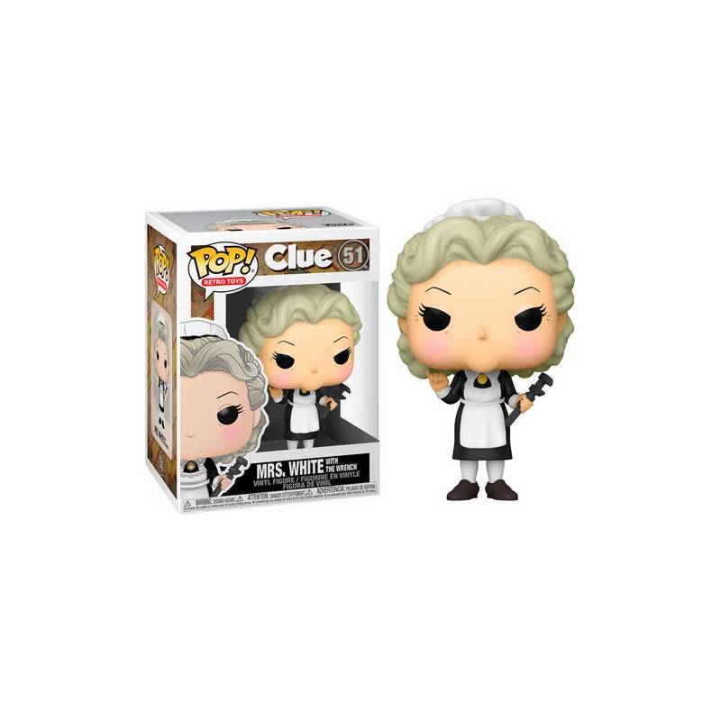 POP! CLUE MRS WHITE WITH WRENCH VINYL FIGURE