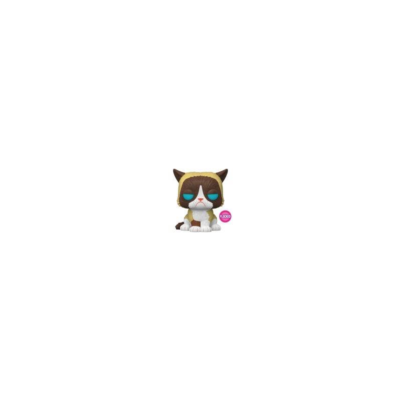 flocked grumpy cat