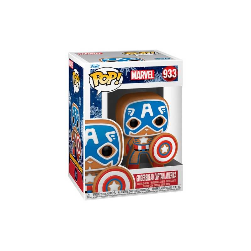 POP! Marvel Holiday Captain America Gingerbread Vinyl Figure