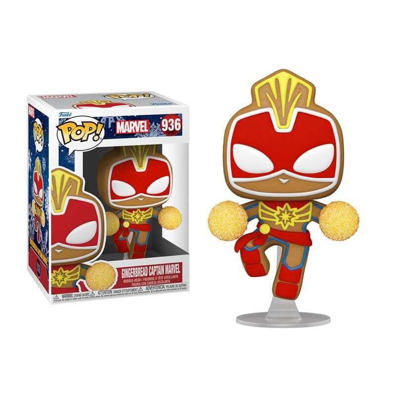 POP! Marvel Holiday Captain Marvel Gingerbread Vinyl Figure