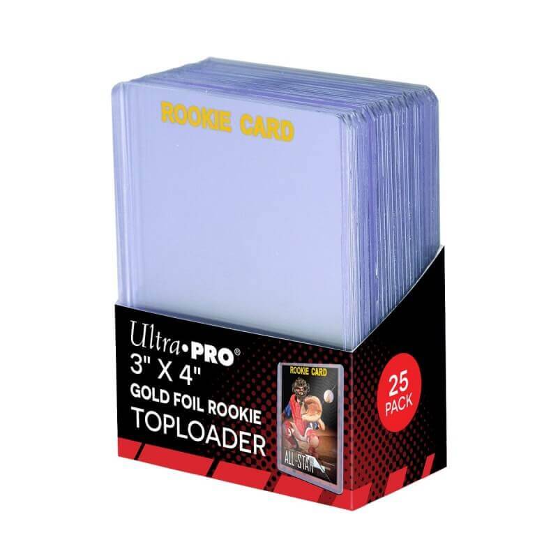 Ultra Pro Rookie Gold Regular Top Loaders (25 Count Pack)