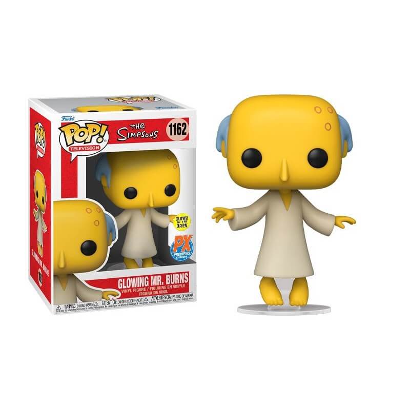 POP! The Simpsons Glowing Mr Burns Px Previews Vinyl Figure