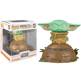 POP! Star Wars Deluxe The Mandalorian Grogu using The Force Vinyl Figure