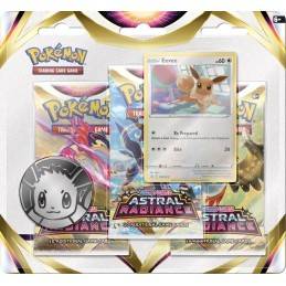 Pokemon Sword and Shield Astral Radiance 3 Pack Blister - Eevee - Canada Card World