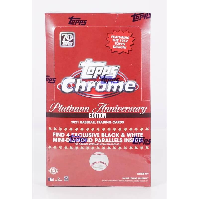 2021 Topps Chrome Platinum Anniversary Baseball Hobby LITE Box