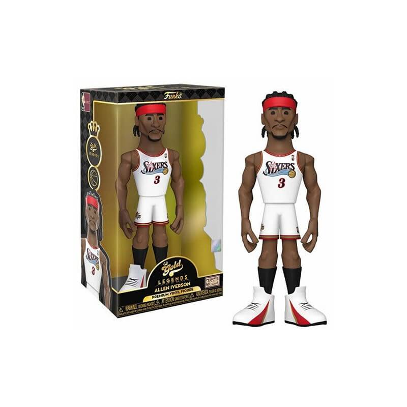 Funko Gold NBA Legends Allen Iverson Philadelphia 76ers 12 Inch Premium Vinyl Figure