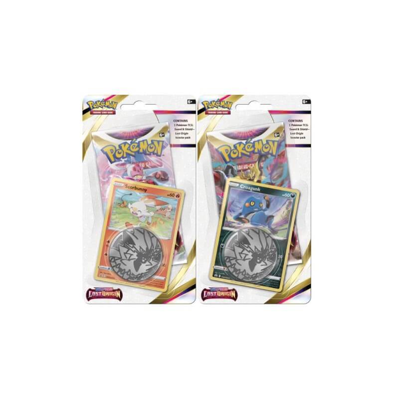 Pokémon TCG: Sword & Shield-Lost Origin 3 Booster Packs, Coin