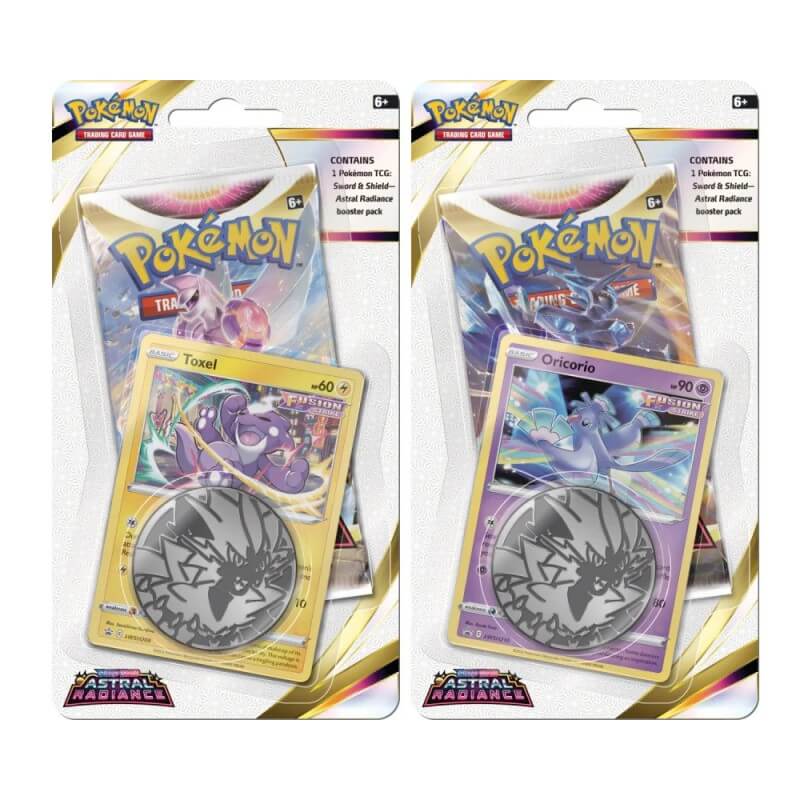 Pokemon Sword and Shield Astral Radiance Blister Pack with Coin and Promo - set of 2